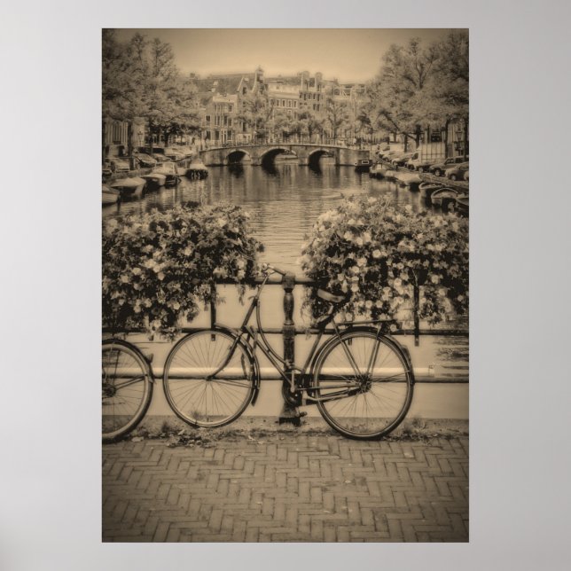 Vélos & Canaux - Classic Amsterdam - Poster (Devant)