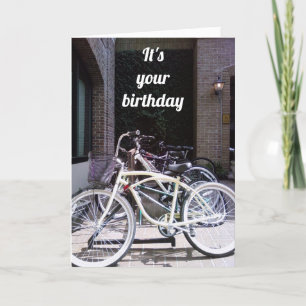 **VÉLOS de CHARLESTON** CARTE D'ANNIVERSAIRE