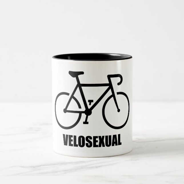 Velosexual Two-Tone Coffee Mug (Center)