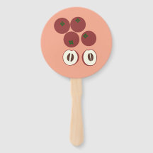Velvet Apple Hand Fan