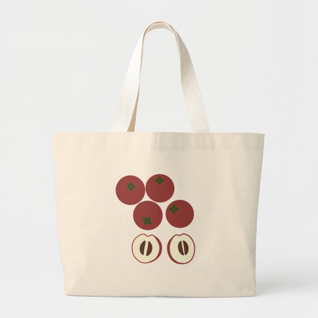 Velvet Apple Jumbo Tote Bag (Front)