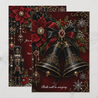 Velvet Bell Parlour Elegant Holiday Dinner Party Card