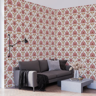 Velvet Blossom Retreat | Romantic Floral Airbnb Wallpaper