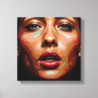 Velvet Distortion Stretched Canvas Print