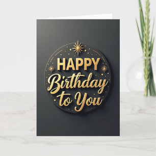 Velvet Embossed Birthday Card