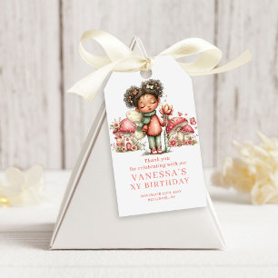 Velvet Fairy 6th Birthday Pastel Floral Favour Gif Gift Tags