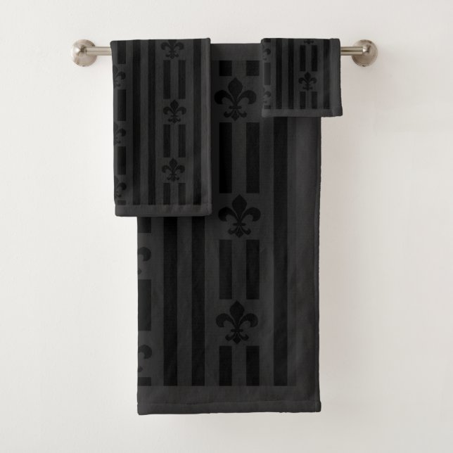 Velvet Fleur de Lis noir (En situation)