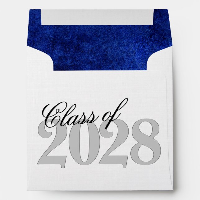 Velvet Grad | Sapphire Blue Dark Jewel Tone Grunge Envelope (Back (Bottom))