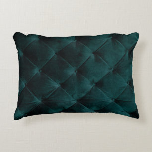 Velvet Green: Malachite Textile Elegance Accent Pillow