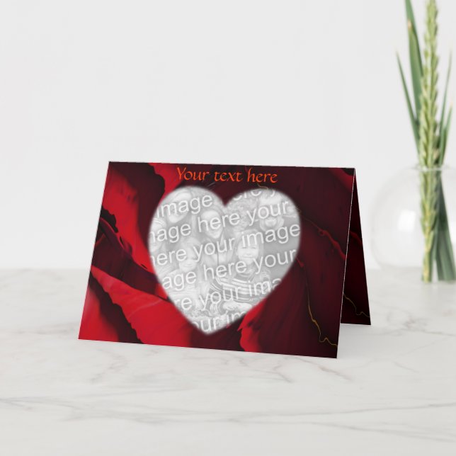 Velvet Heart of a Rose... Holiday Card (Front)