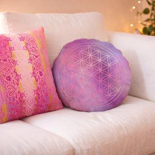 Velvet Love – Colour of Heart Round Pillow