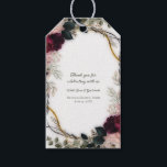 Velvet Plum Garden Floral Greenery Wedding  Gift Tags<br><div class="desc">Matching items available.</div>