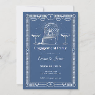 Velvet Ring Box Engagement Party Invitation