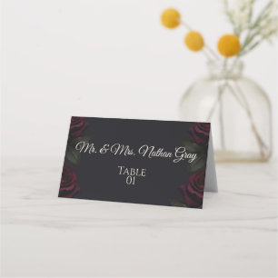 Velvet Rose Flat Lay Place Card