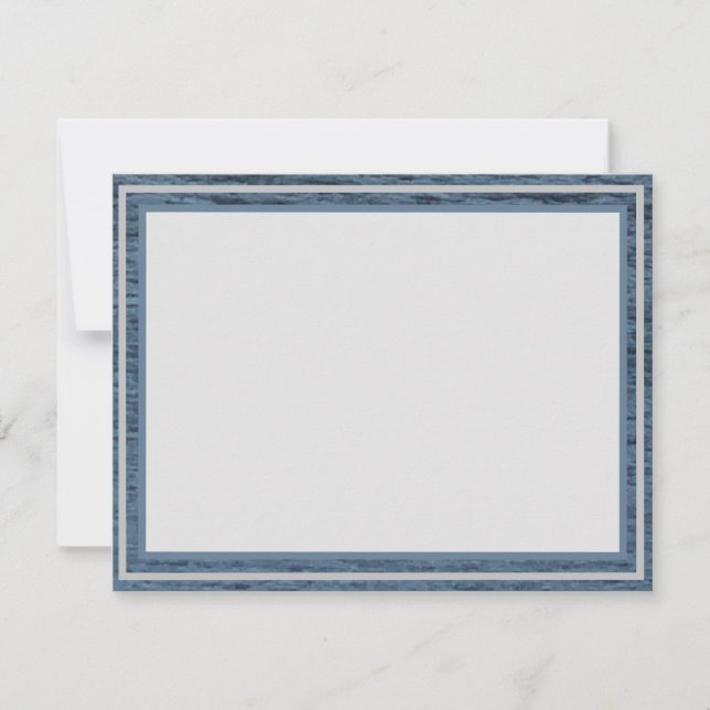 Velvet Seas Flat Remerciements Carte Note (Devant)