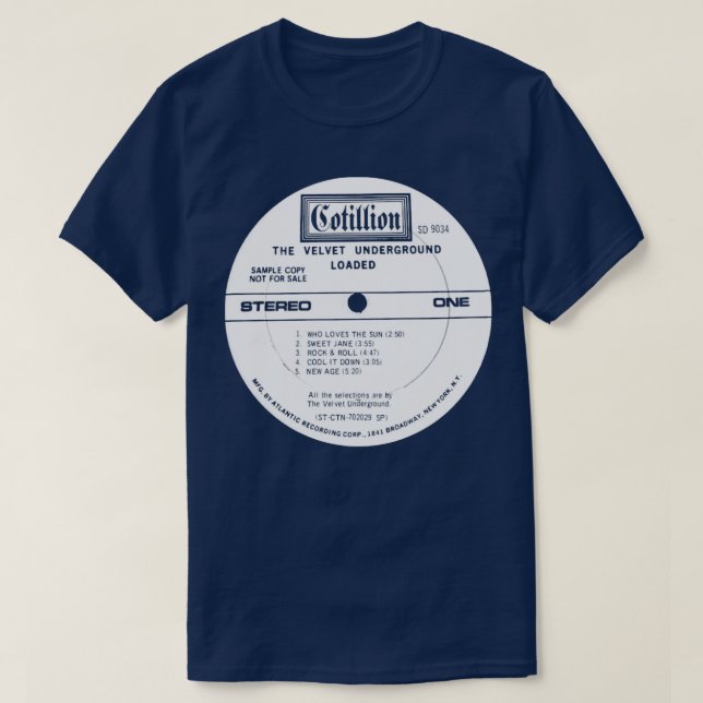 Velvet Underground Loaded T-Shirt (Design Front)