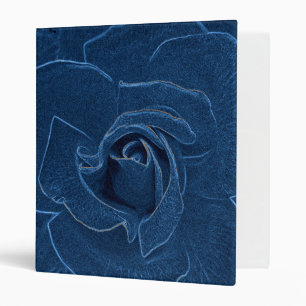 velvety blue rose binder