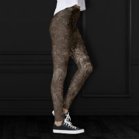 Velvety Bronze Damask | Brown Baroque Grunge