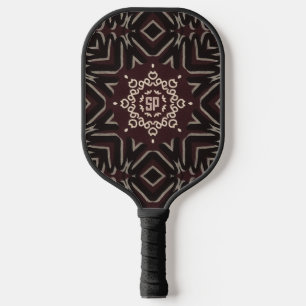 Velvety Crimson Mandala Pickleball Paddle