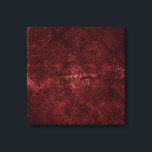 Velvety Henna Damask | Red Distressed Grunge Canvas Print<br><div class="desc">90s Grunge, All Grown Up! Edgy and dramatic gothic-inspired dark velvety baroque damask in deep rich hued palette creates an opulent vintage crushed velvet texture. From the luxurious and sophisticated "Moody Jewel Tones" collection, this novelty modern contemporary mixed medium unisex (yet feminine) abstract effect adds perfect pop of dusky muted,...</div>