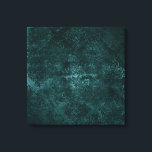 Velvety Teal Damask | Dark Green Grunge Baroque Canvas Print<br><div class="desc">90s Grunge, All Grown Up! Edgy and dramatic gothic-inspired dark velvety baroque damask in deep rich hued palette creates an opulent vintage crushed velvet texture. From the luxurious and sophisticated "Moody Jewel Tones" collection, this novelty modern contemporary mixed medium unisex (yet feminine) abstract effect adds perfect pop of dusky muted,...</div>
