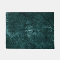 Velvety Teal Damask | Dark Green Grunge Baroque