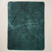 Velvety Teal Damask | Dark Green Grunge Baroque
