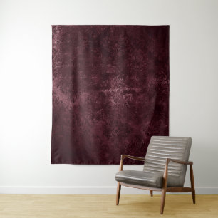 Velvety Wine Damask   Bordeaux Sangria Backdrop Tapestry