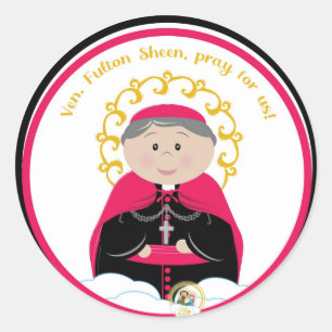 Ven. Fulton Sheen Classic Round Sticker