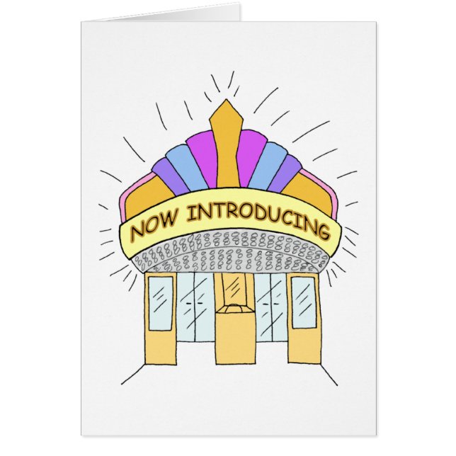 Vendeur Introduction Carte de voeux (Devant)
