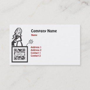 Vendeuse de modèle de carte de visite
