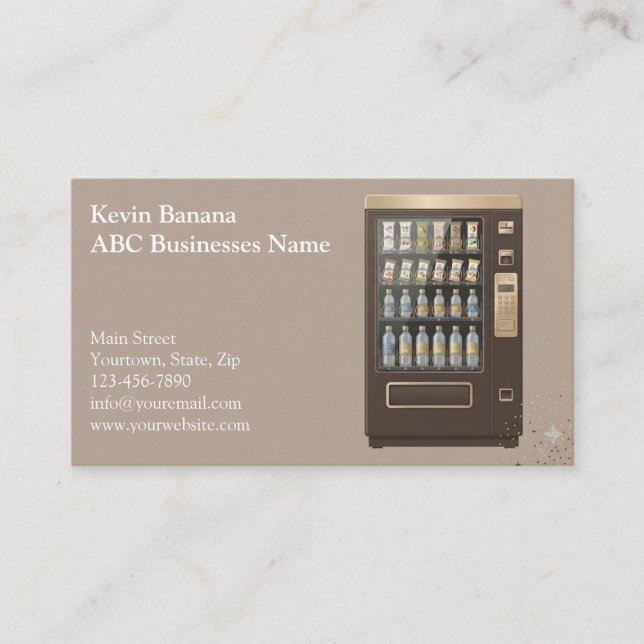 Vending Machine Business Card (Front)