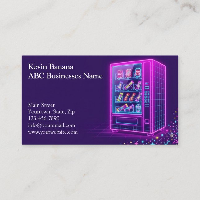Vending Machine Business Card (Front)