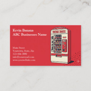 Vending Machine Business Card