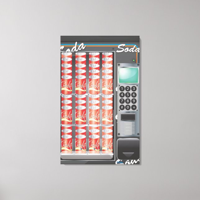 Vending Machine Canvas Print (Front)