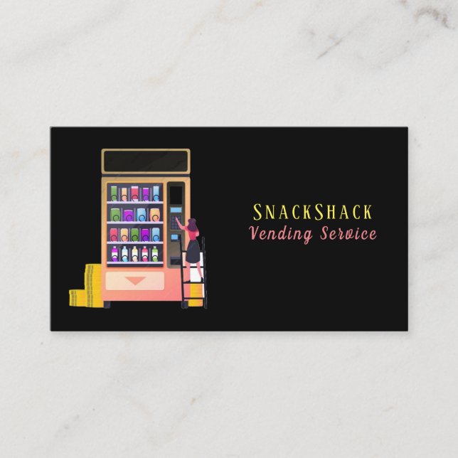 Vending Machine Service Business Card (Front)
