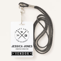 Vendor Show / Craft Fair NameTag Badge