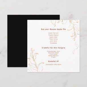 Vendor Thanksgiving Drink Menu