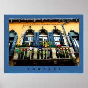 Venetian Balcony Poster