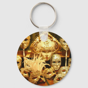 Venetian Carnival Masks Keychain