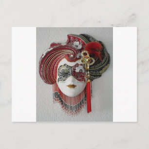 Venetian Ceramic Mask Postcard