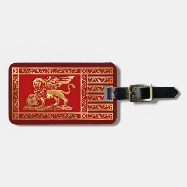 Venetian Flag Luggage Tag (Front Horizontal)