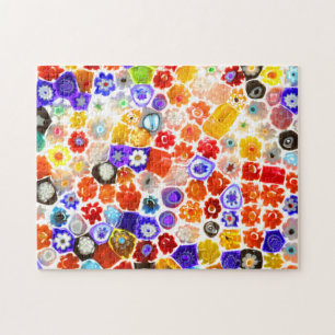 VENETIAN FLORA GLASS 11x14 INCH Jigsaw Puzzle