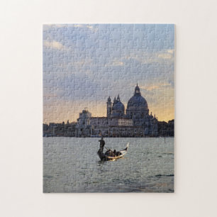 Venetian gondola at sunset - Italy Jigsaw Puzzle