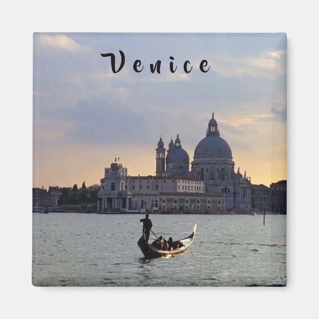Venetian gondola at sunset - Italy Magnet (Front)