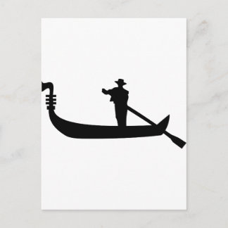 venetian gondola postcard