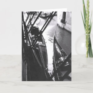 Venetian Gondolas in the Shade Greeting Card