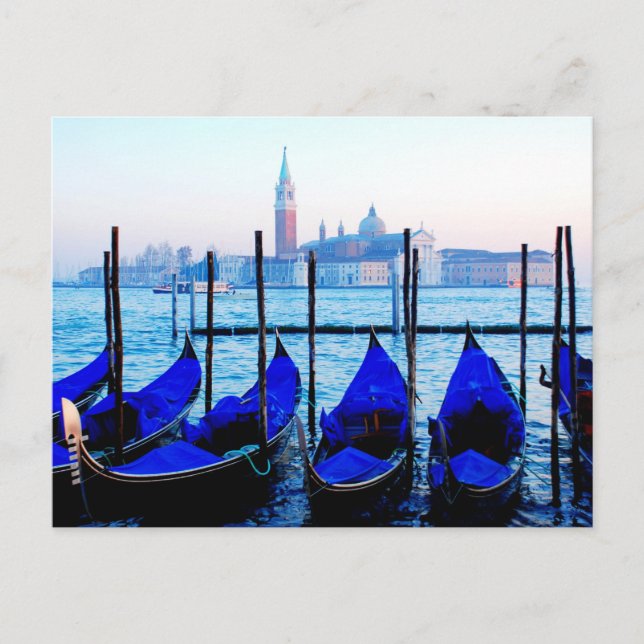 Venetian Gondolas Postcard (Front)