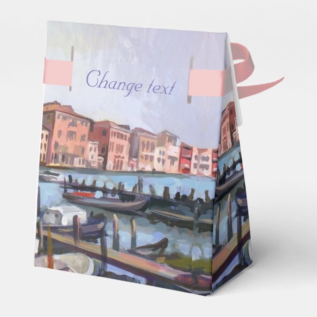 Venetian Grand Canal  Favour Box (Back Side)