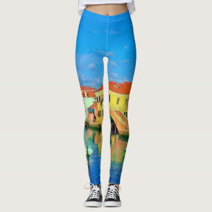 Venetian Lagoon - MURANO - panorama Leggings